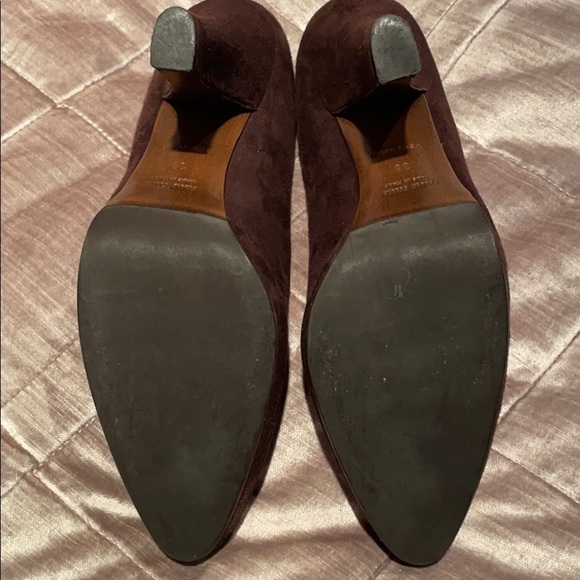 Miu MIU Brown Suede Platform Pumps - Picture 9 of 14